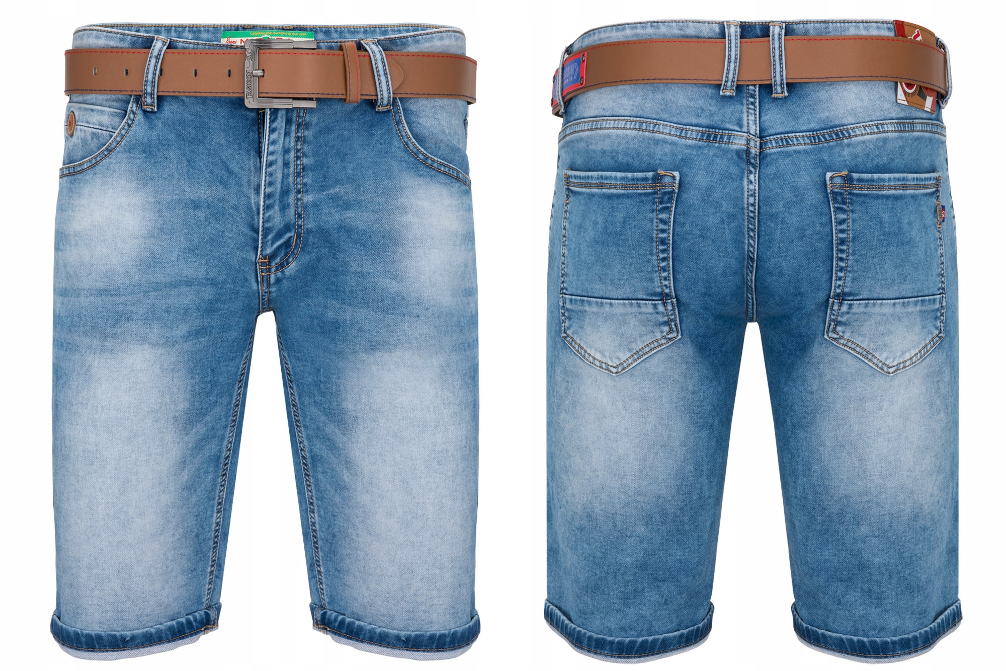 Kraťasy S Páskem, Modré, Oděrky: 36