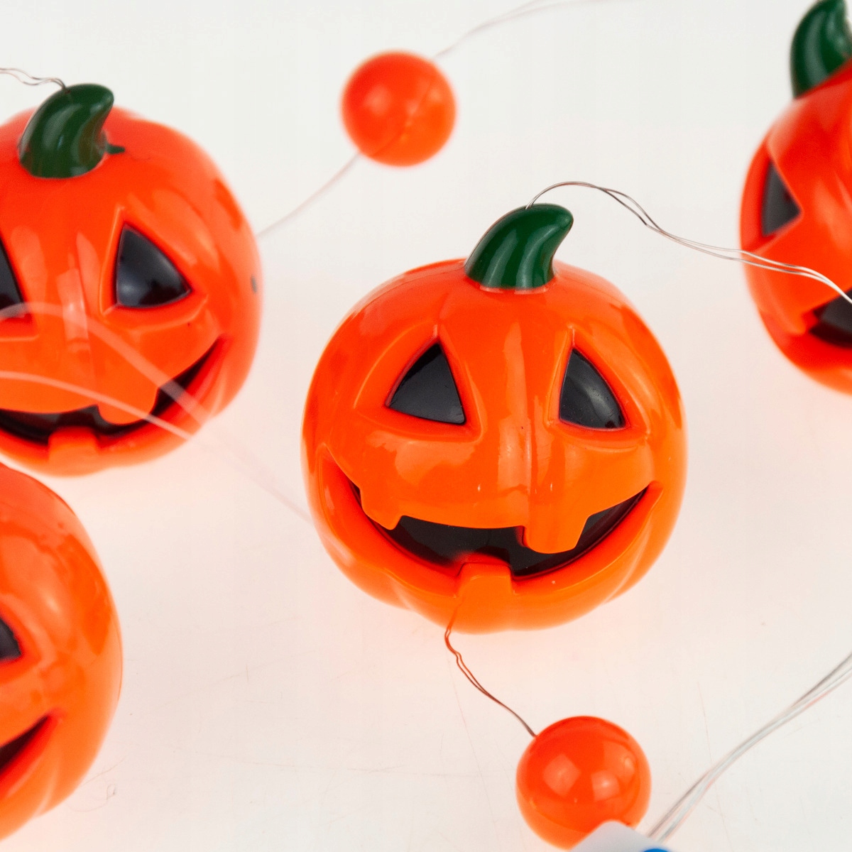 GIRLANDA HALLOWEEN LED ŁAŃCUCH DYNIA ŚWIECĄCA 5SZT Stan opakowania oryginalne