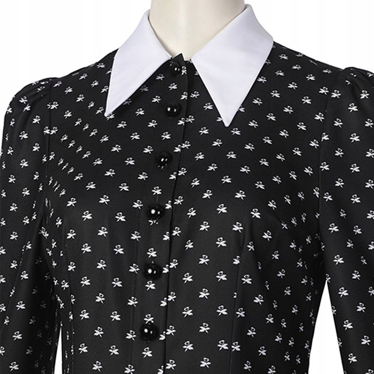 STRÓJ SUKIENKA WEDNESDAY ADDAMS COSPLAY 164/170 Płeć kobieta