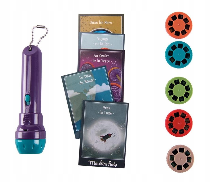 Latarka projektor Wyprawy Moulin Roty Kolor dominujący róże i fiolety