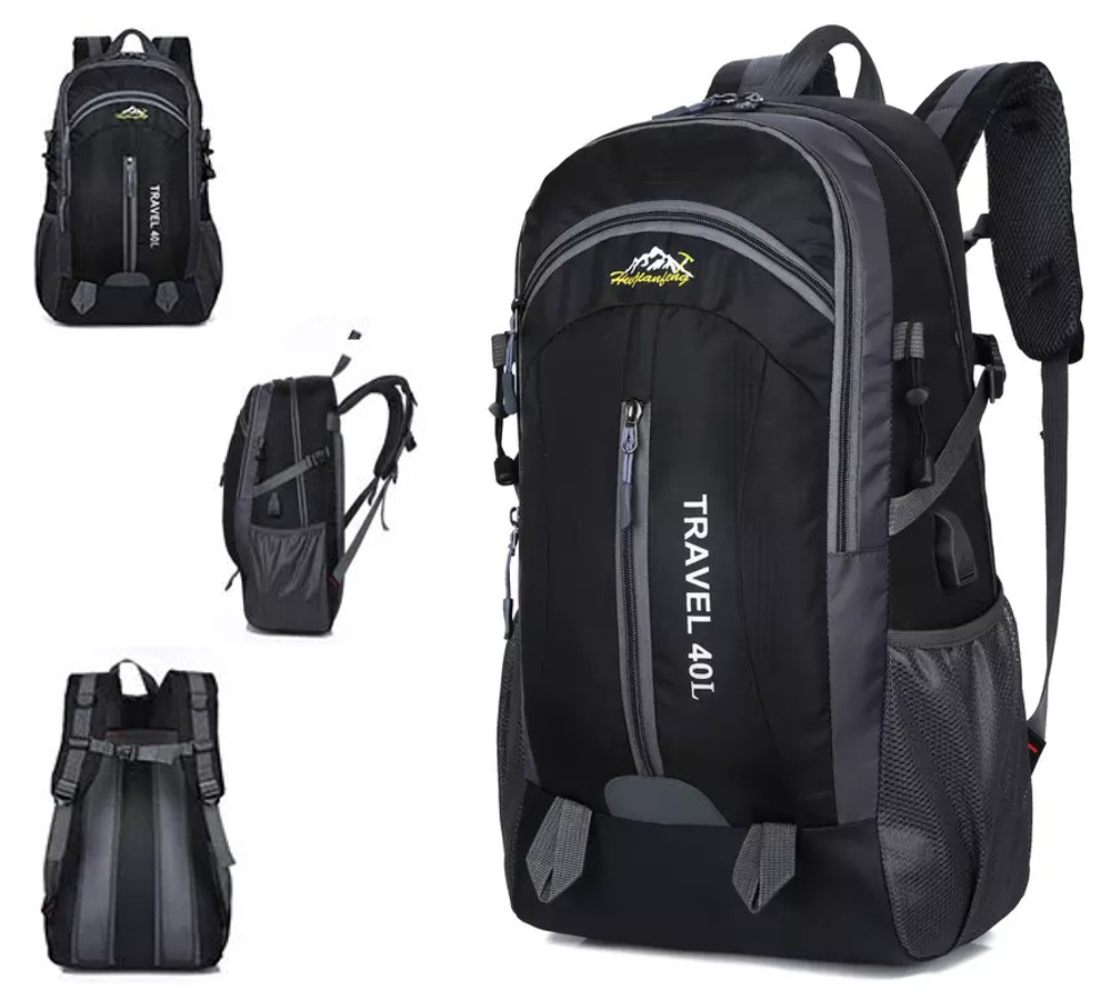 

Plecak Duży pojemny 40l Port Usb Wentylowane plecy