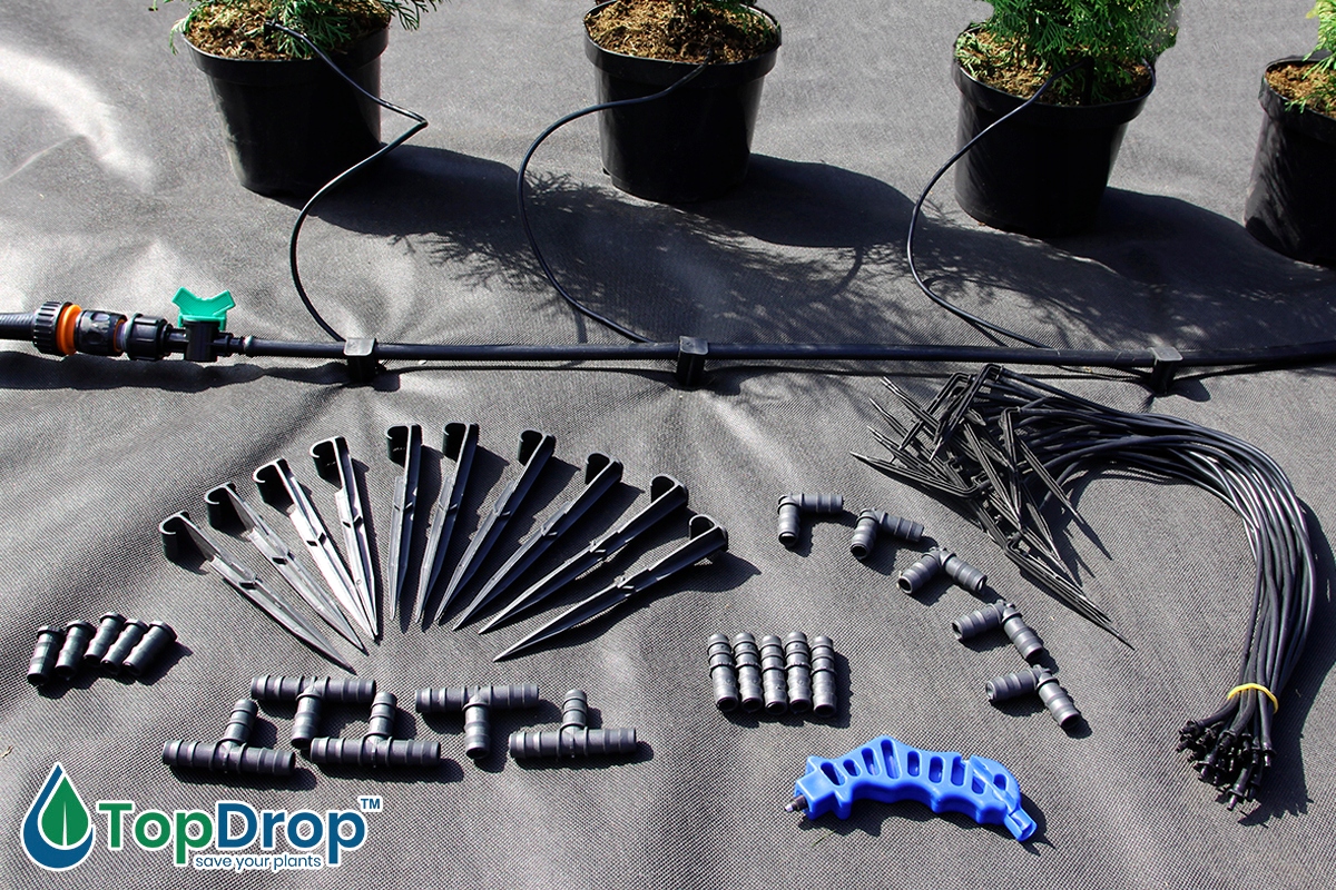 NAWODNIENIE KROPELKOWE DO WARZYW UPRAW WĄŻ NAWADNIAJĄCY 100m +STEROWNIK Kod producenta DO warzyw w tunelu szklarni