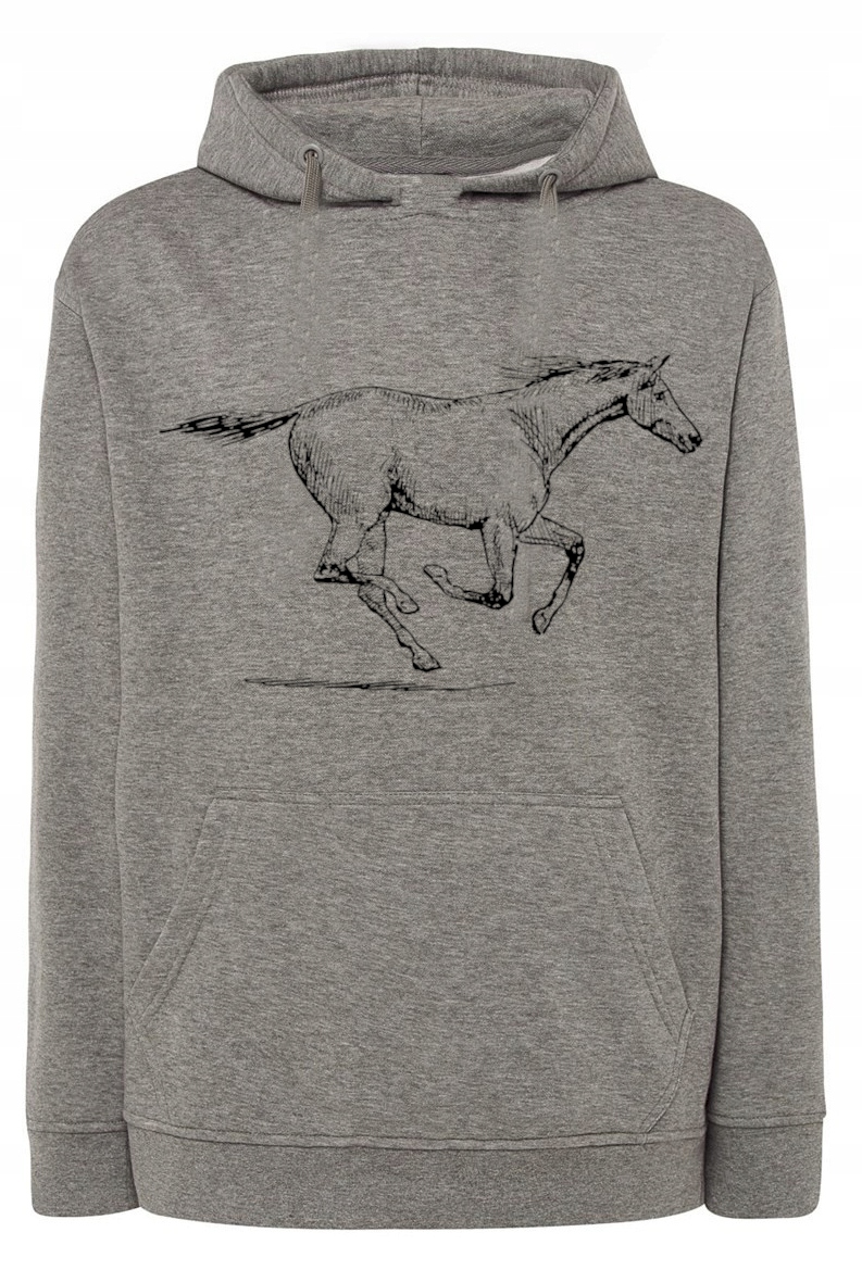 Pánská mikina s potiskem cválajícího koně vel. L