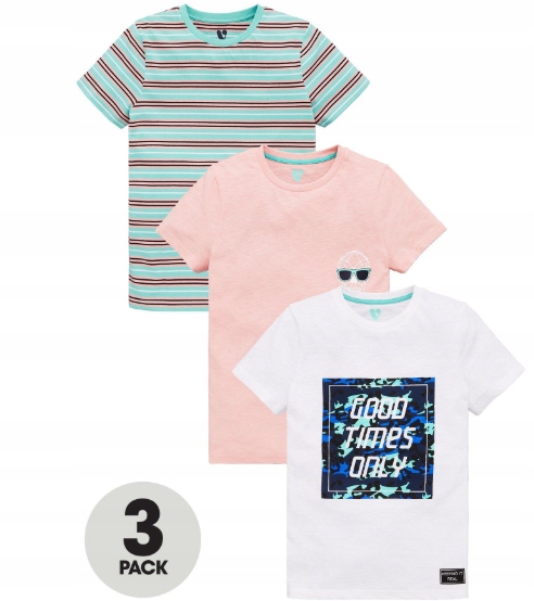 

V By Very T-shirt, koszulka 3-pak roz 166 cm
