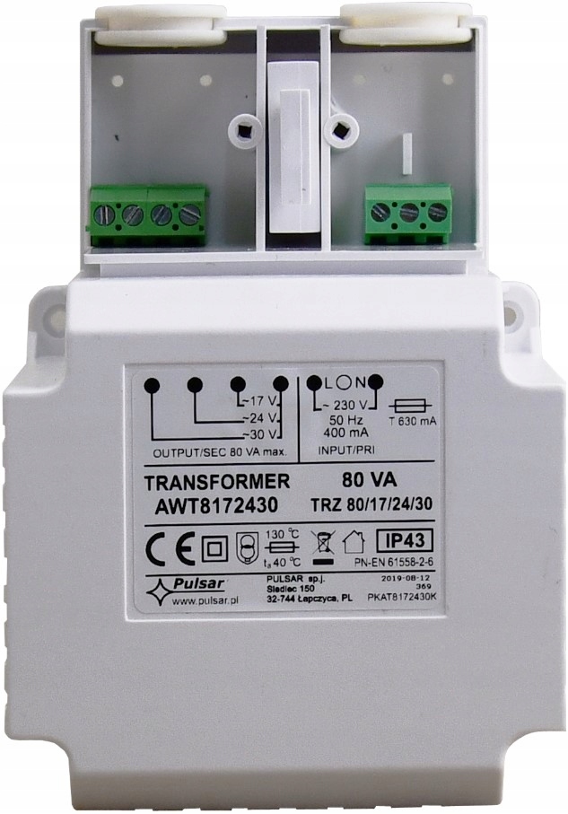 Transformátor Trz 80VA/17/24/30V Pulsar