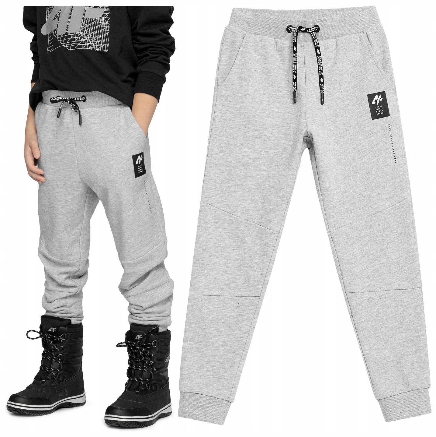 

Spodnie Dresowe 4F dziecięce Joggery JSPMD003 146