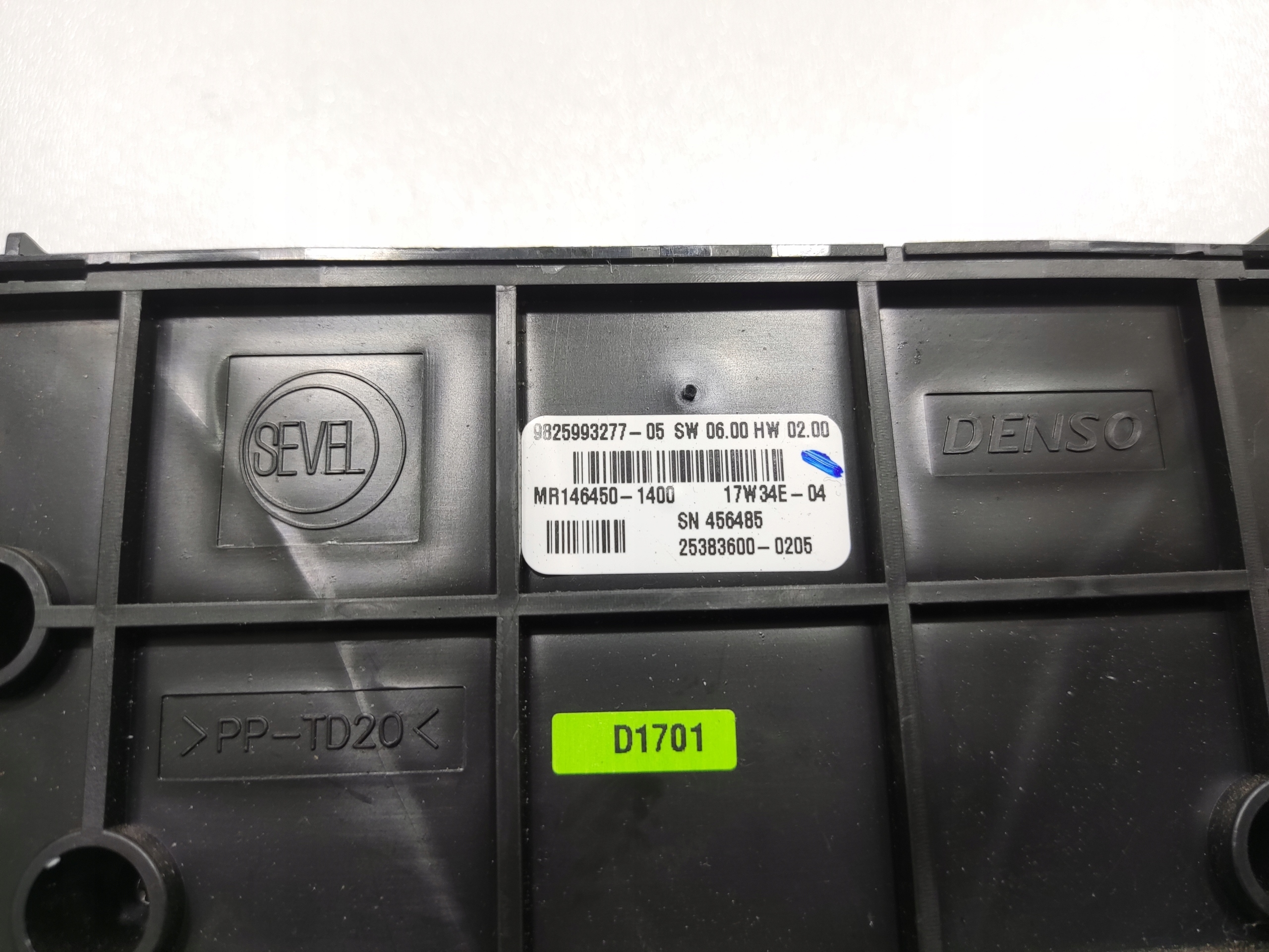Unite commande clima Bouches buses CITROEN BERLINGO PARTNER III 9825993277 ELEKTRYK