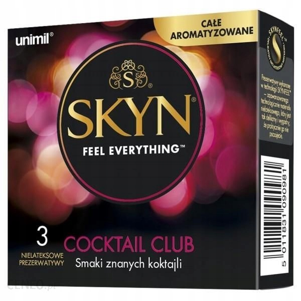 

Prezerwatywy Unimil Skyn Cocktail 3 szt. Smakowe
