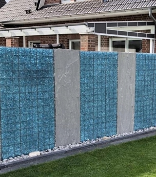 BRYŁY SZKLANE KAMIEŃ ZIELONY DARK SZKŁODO GABIONÓW 5kg 10-20cm Pochodzenie inny