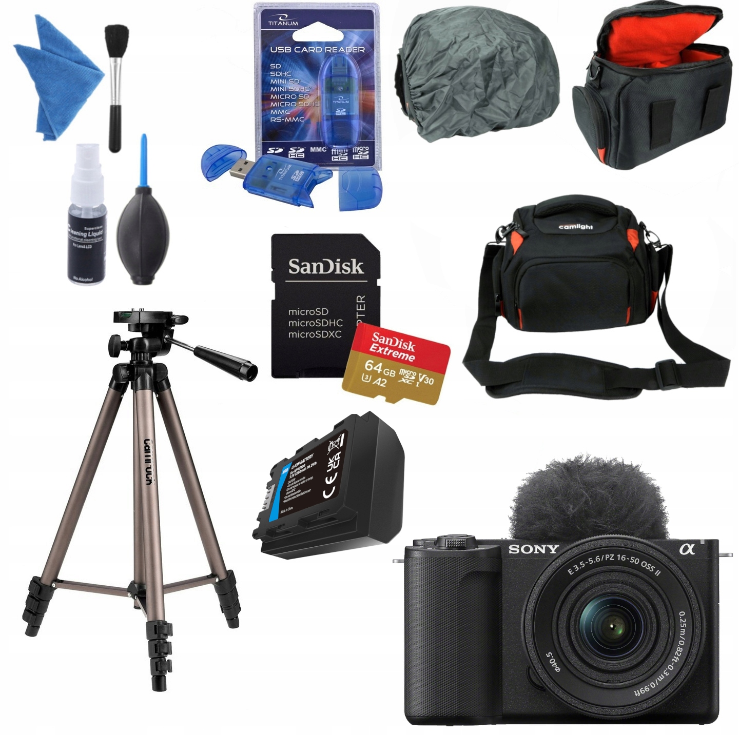 Aparat Sony ZV-E10 II E Pz 16-50MM F/3.5-5.6 Oss II Akcesoria 2X Aku