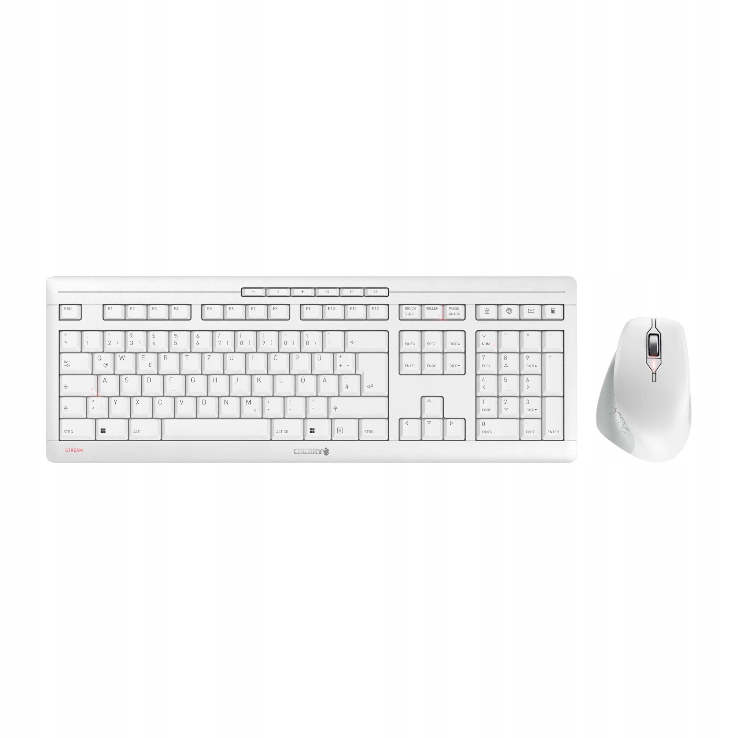 Cherry JD-8550DE-0 klávesnice Přiložená myš Domácnost/Kancelář Rf Wireless Qwertz