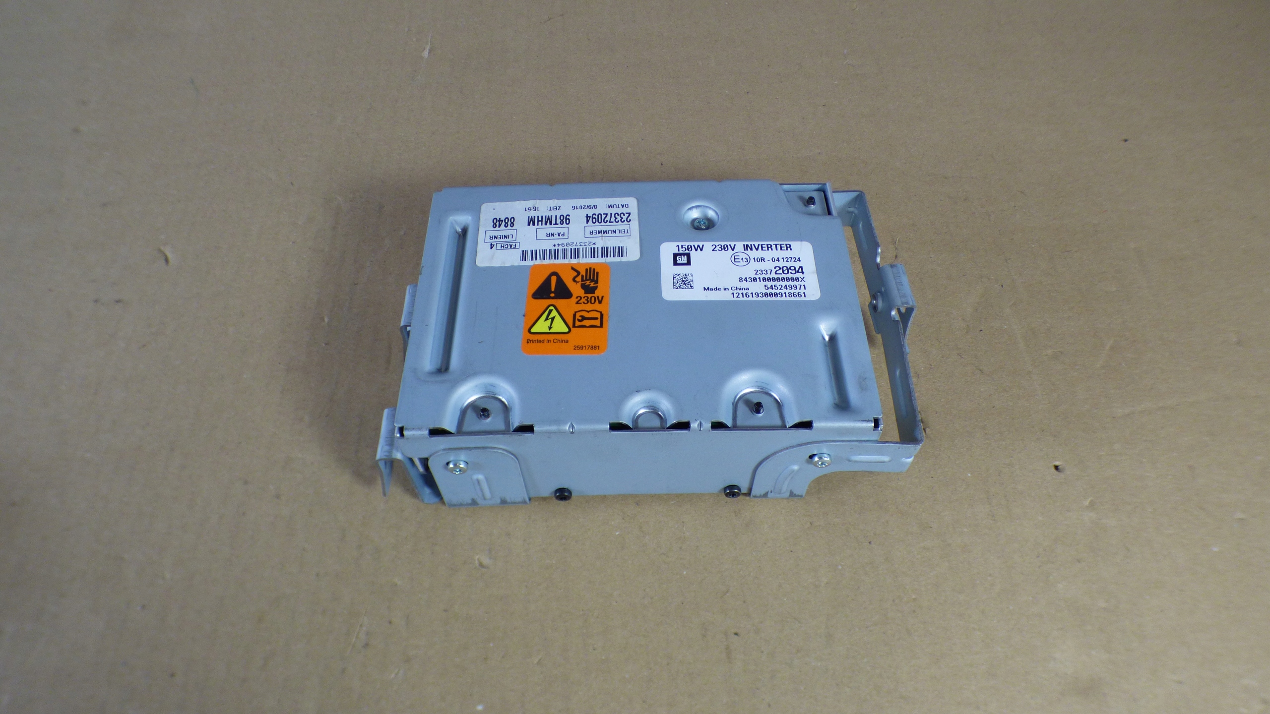 control unit pradu 230v 23372094 OPEL INSIGNIA A LIFT