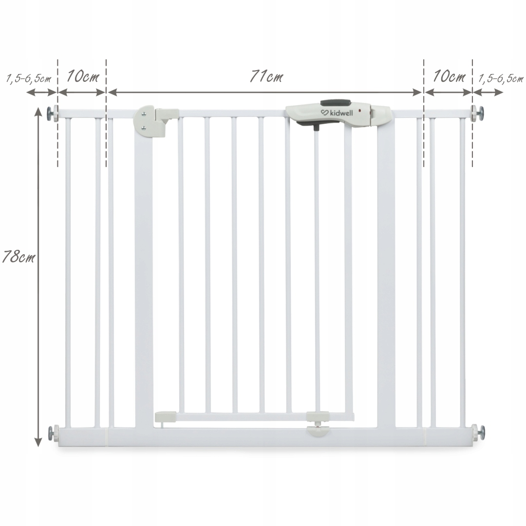 Bramka zabezpieczająca Kidwell Guarda 74-104 cm Szerokość montażu 74-104 cm