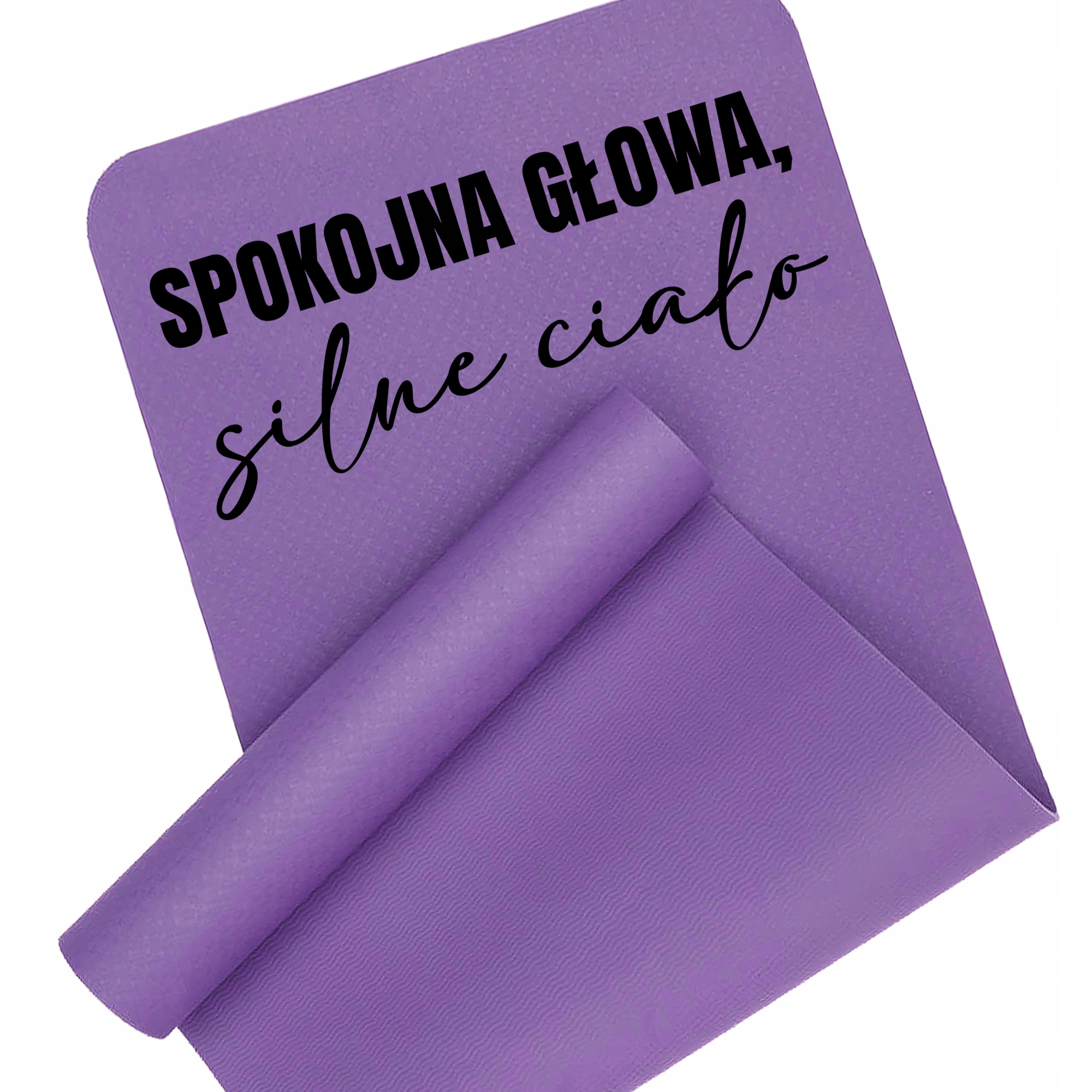 Mata Do Ćwiczeń Joga Fitness Miękka Treningowa 170X60 Fioletowa Silne Ciało