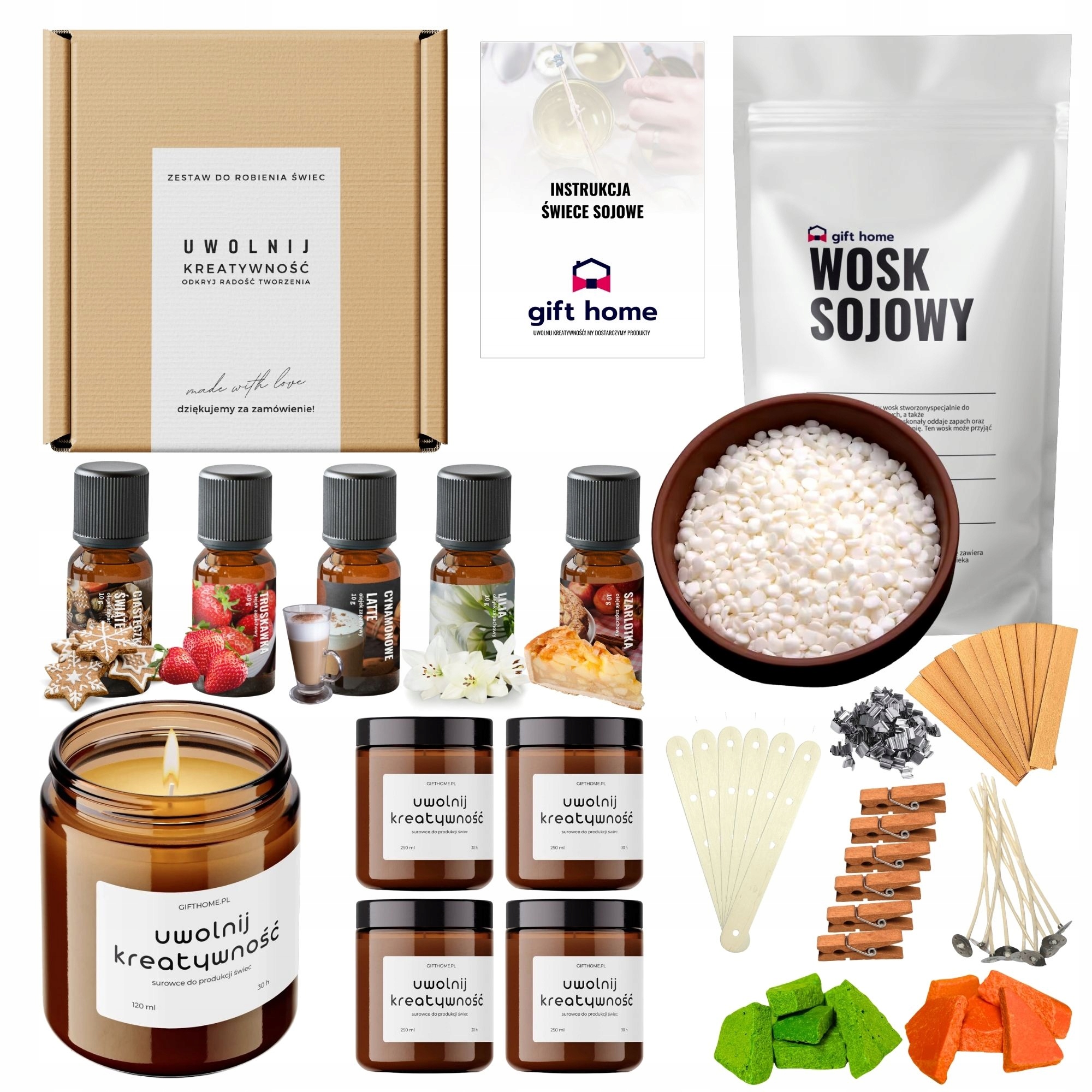 Sada Na Výrobu Svíček Diy Svíček 5x120ml