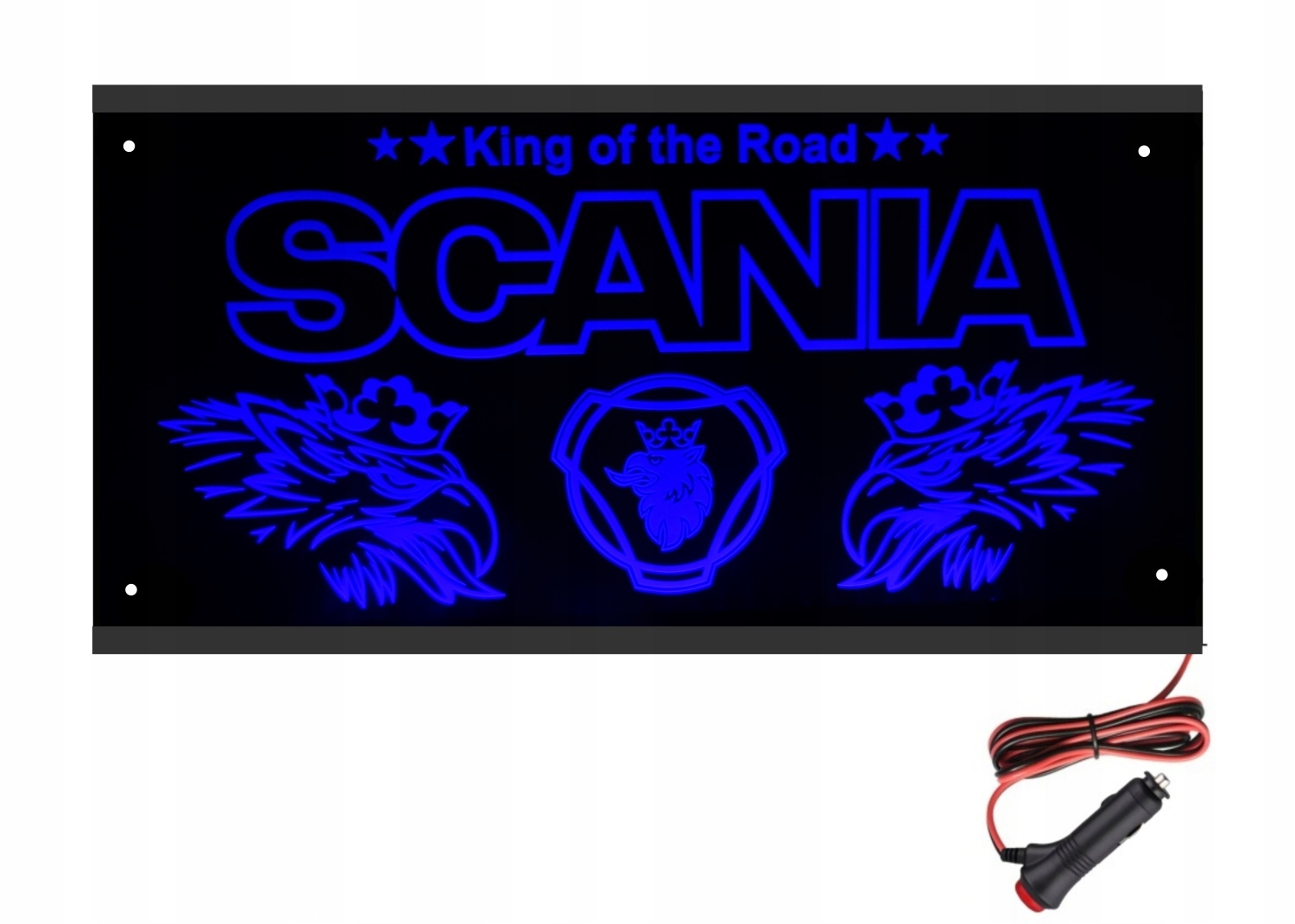 Tabuľa 60x30 na zadnú stranu, nad posteľ Scania 24V