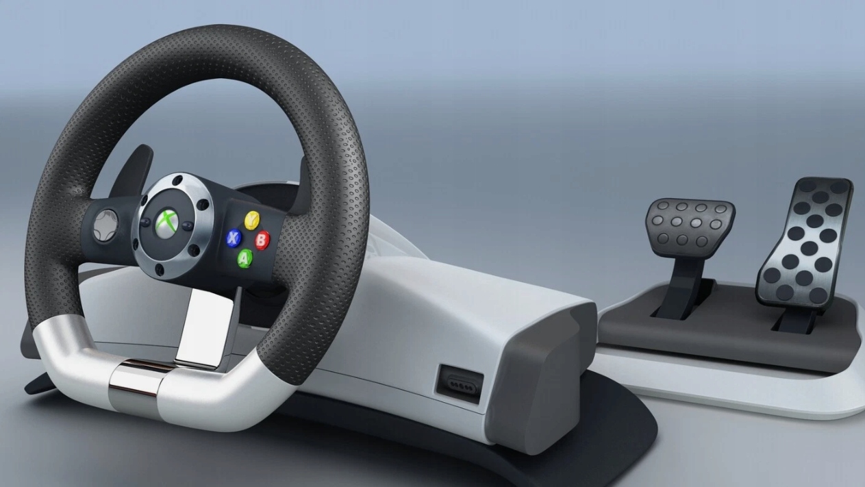 ORYGINALNA KIEROWNICA BEZPRZEWODOWA XBOX 360 WIRELESS RACING WHEEL UNIKAT!