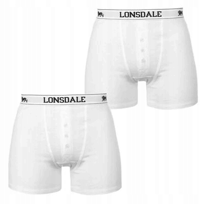 

Lonsdale bokserki męskie 2 sztuki białe XL