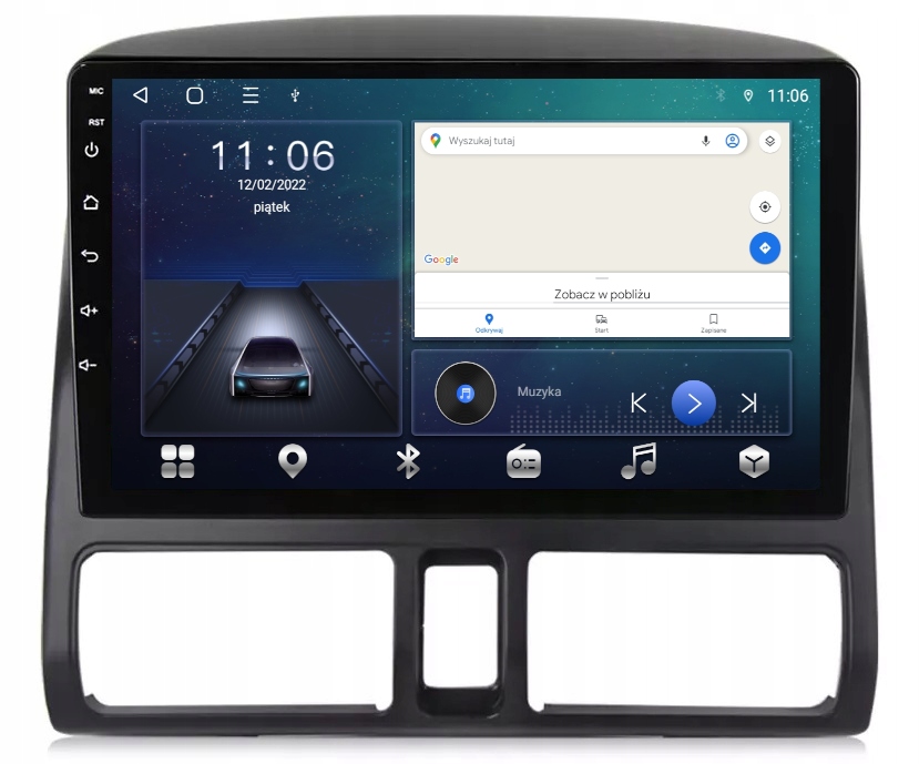 Rádio Gps Android Bt Honda Crv 2002-2006 64GB Sim