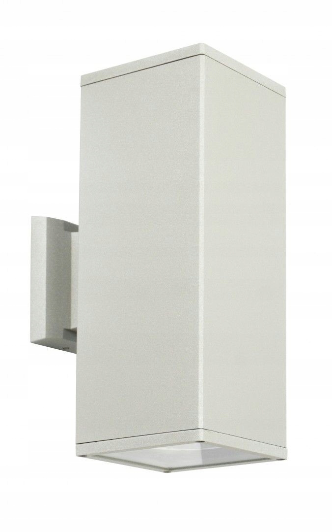 Zahradní nástěnné svítidlo Su-ma stříbrné, závit E27, max 60 W, IP54