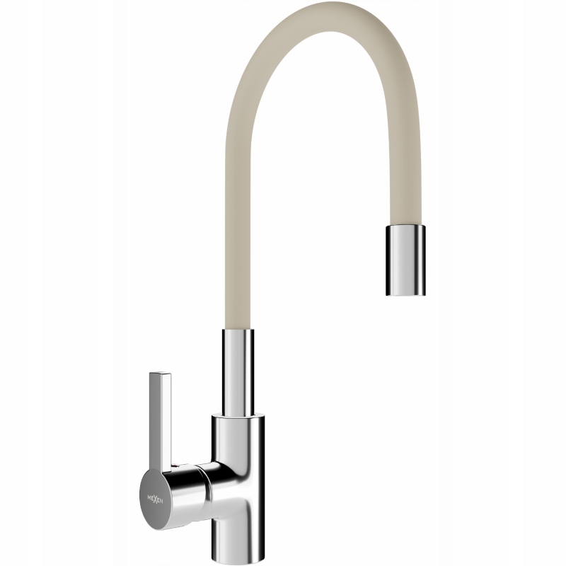 Mexen Flex kuchyňská baterie, Chromovaná/Béžová