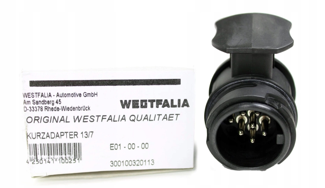 Westfalia Reduktor adapter przepinka 13/7 Pin 300100320113