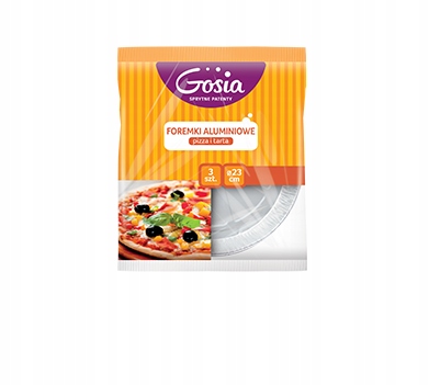 

Foremki Aluminiowe Pizza Tarta 23cm Gosia 3szt