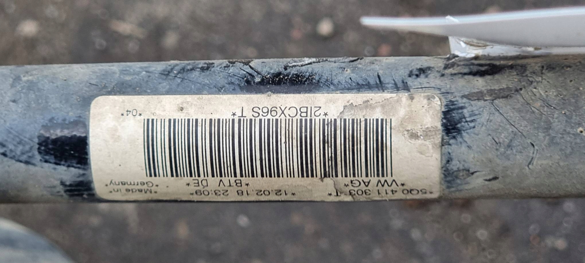 axle beam front SKODA OCTAVIA III