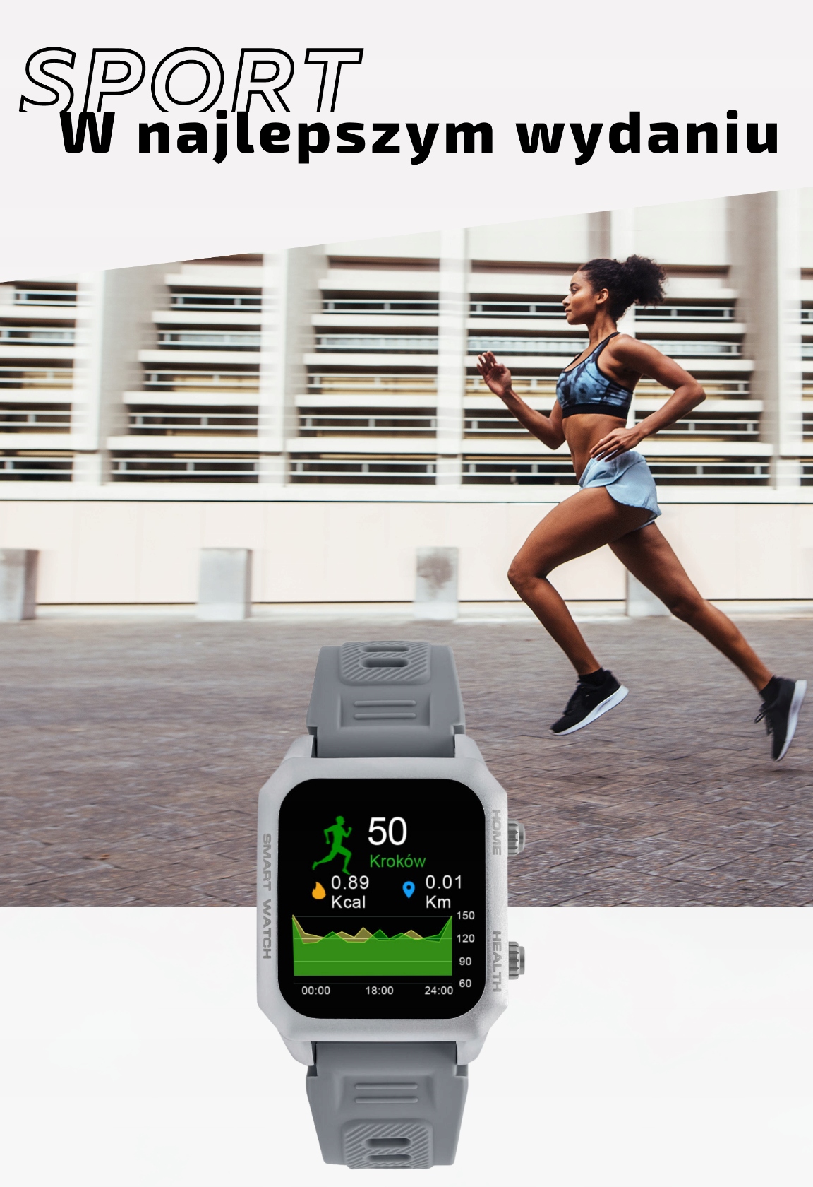 Smartwatch WIELE TARCZ POWIADOMIENIA SPORT Kompatybilność systemowa iOS