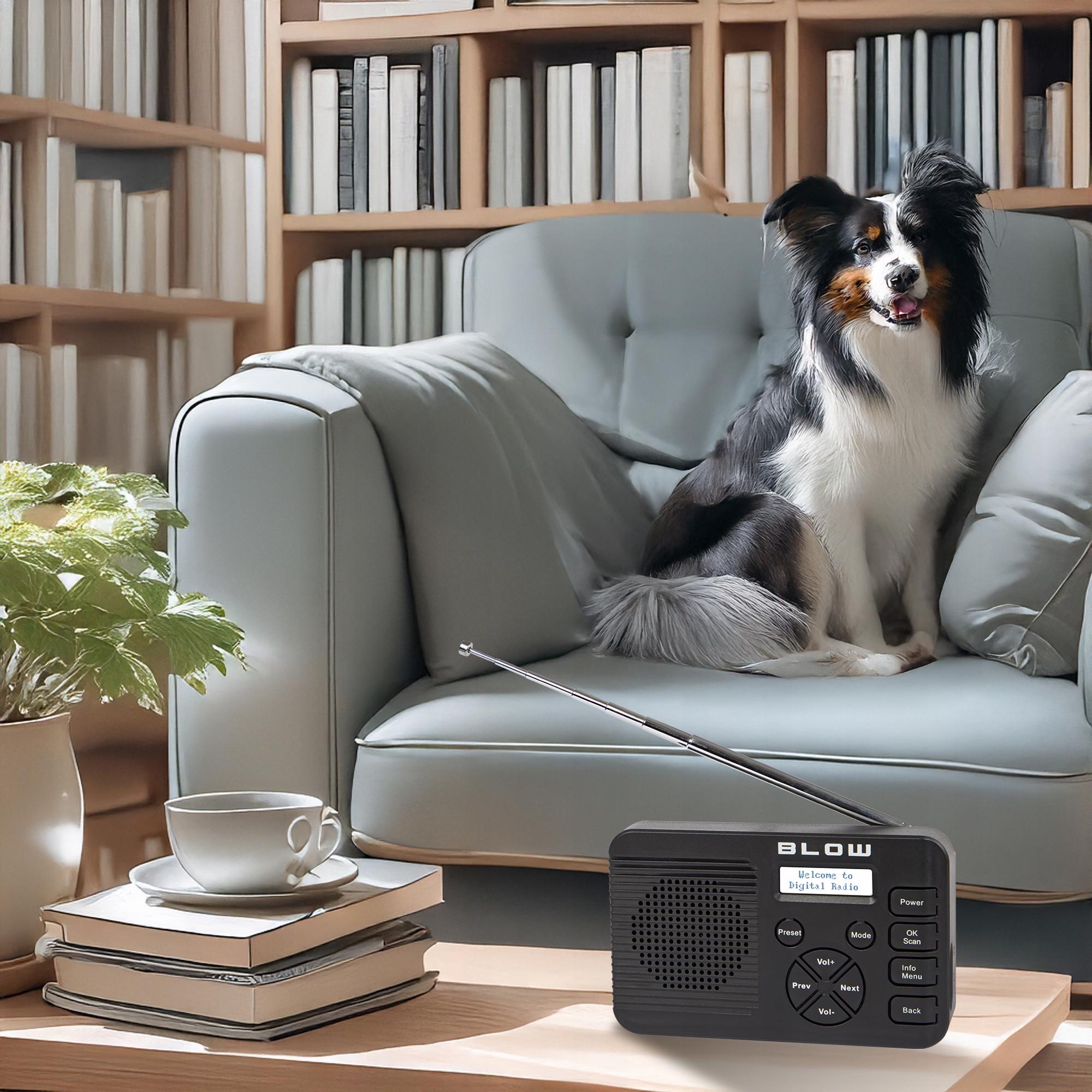 RADIO KUCHENNE BUDOWLANE PRZENOŚNE WYŚWIETLACZ BLUETOOTH DAB+ FM AUX USB-C Marka Blow