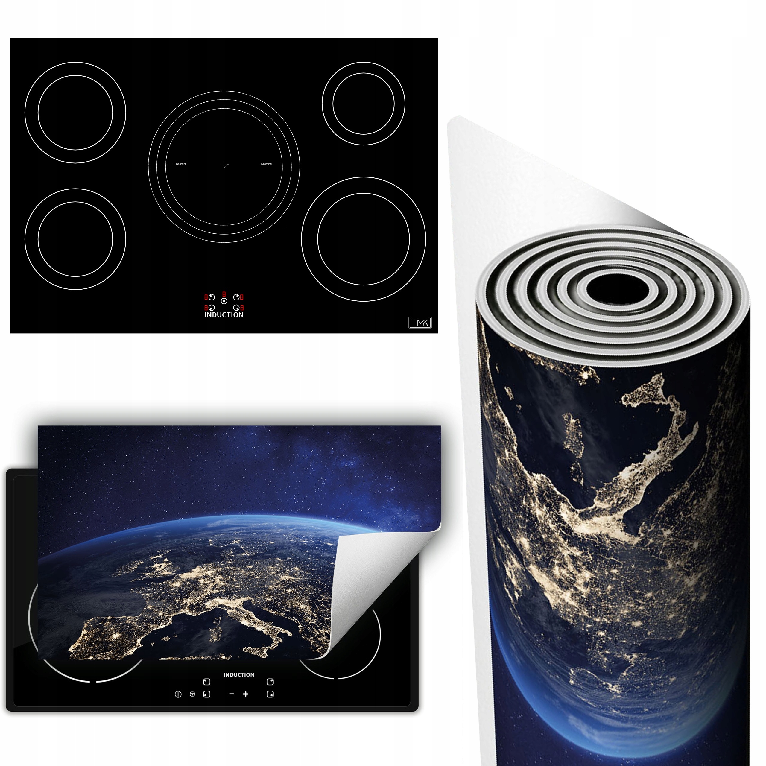 Vinylová Podložka Ochrana Kuchyňské Desky 90x52 zemina