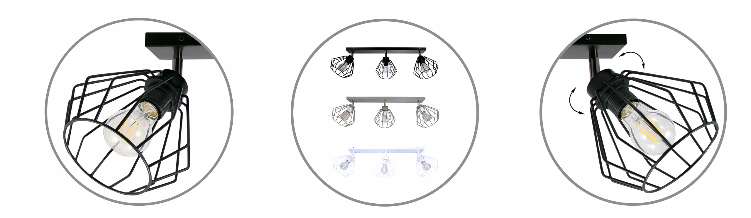 LAMPA WISZĄCA SUFITOWA ŻYRANDOL DRUCIAK PLAFON LED Zasilanie sieciowe