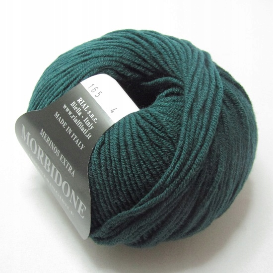 Włóczka Morbidone Rial Zielony 165 100% Merino
