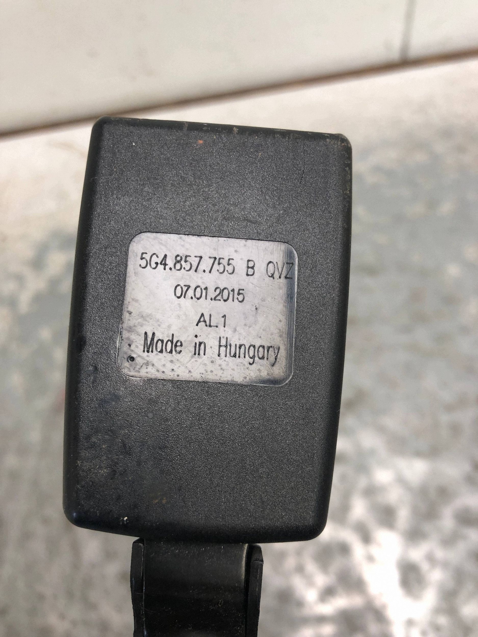 gurtschloss links vorne VW GOLF VII 5G4857755B