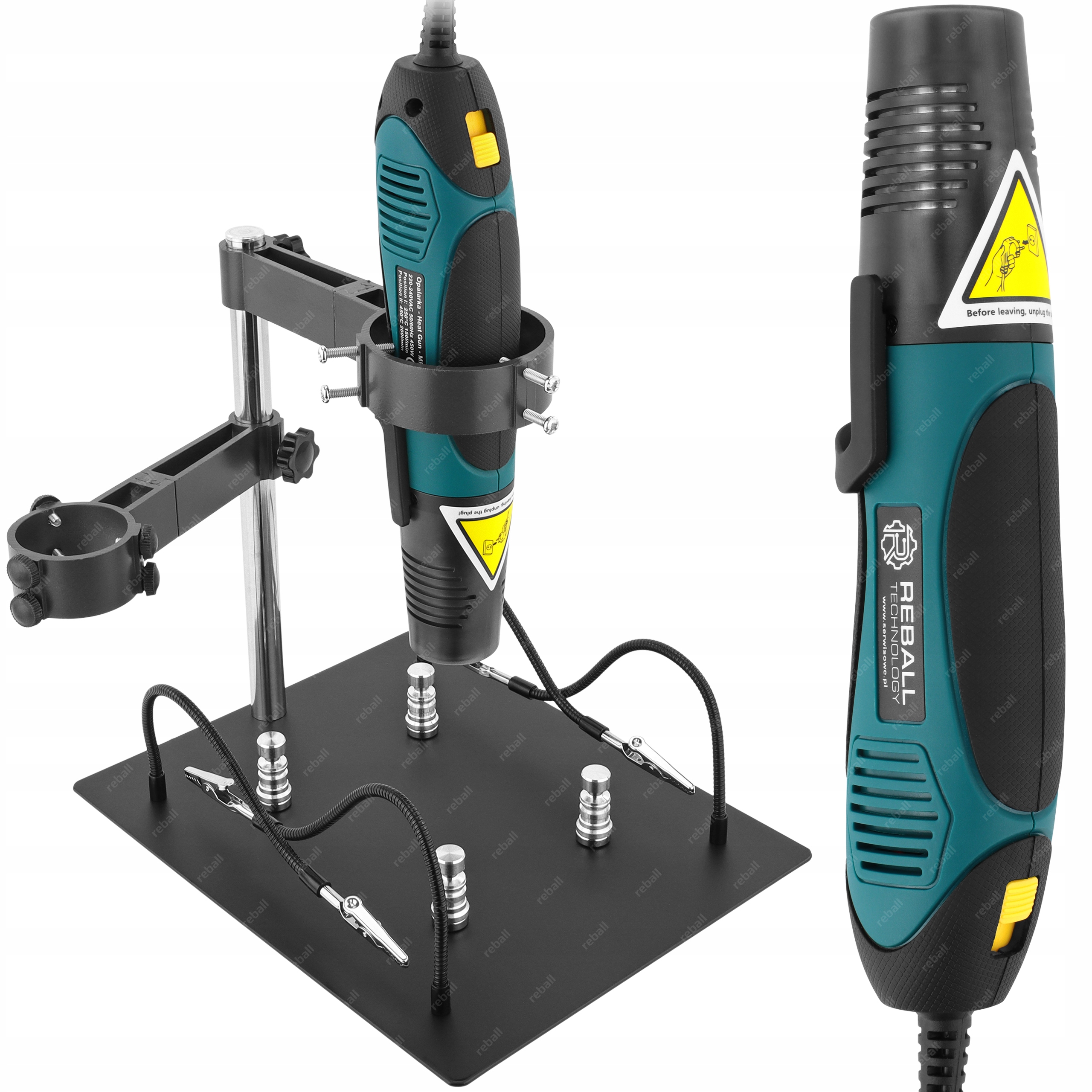 Set Držák RT0416 Hot Air Horkovzdušná Pistole MF450 Třetí Ruka Stojan Kolby Pcb