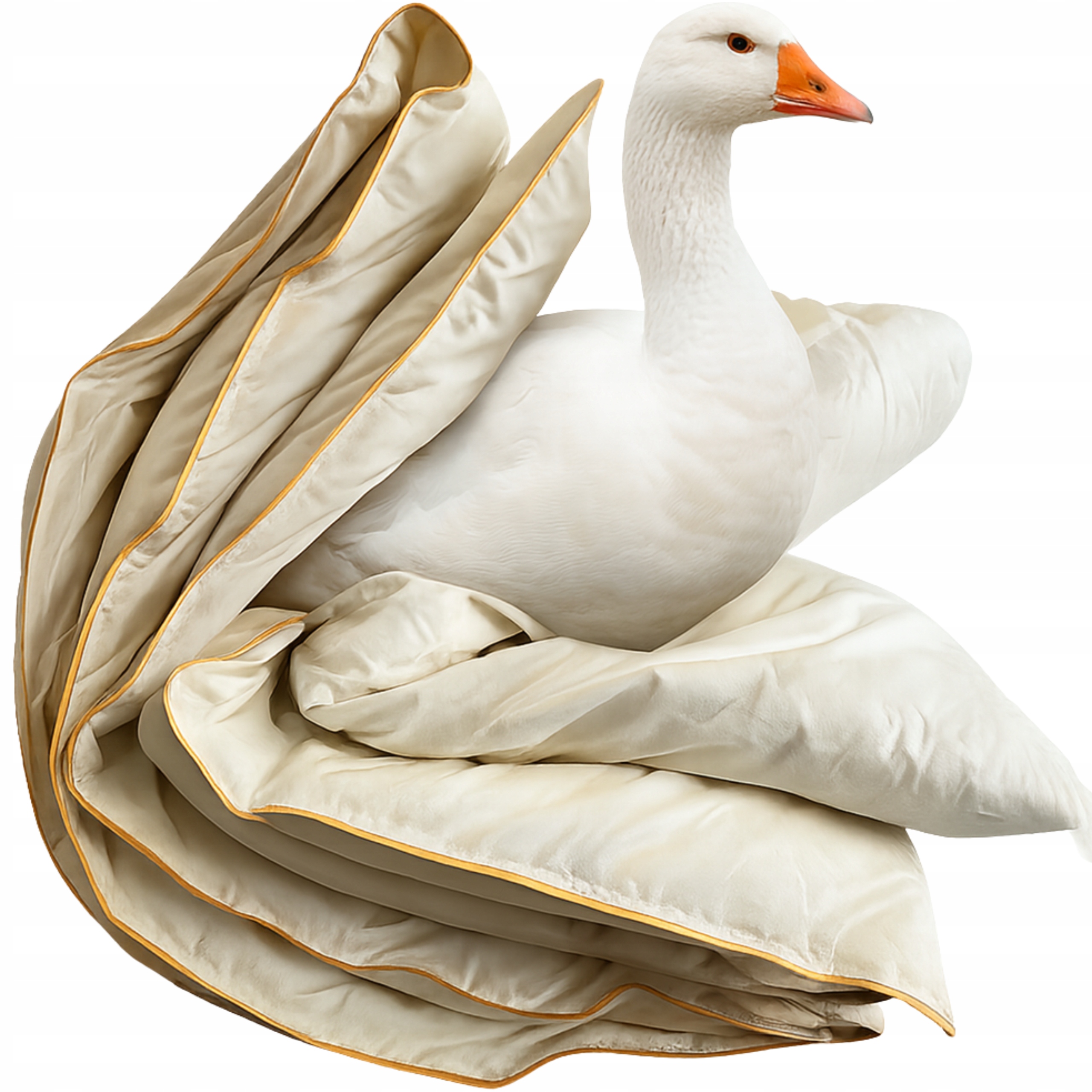 Péřová Přikrývka 160 x 200 cm Husí Peří Teplá Bavlna Poska Náplň 1600 g