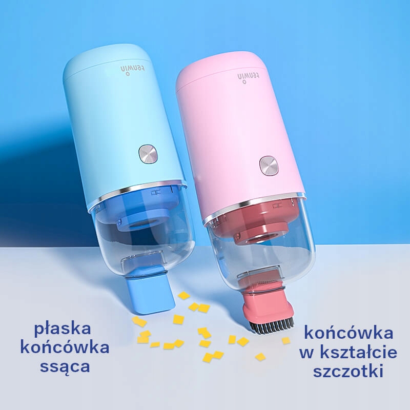 Mini odkurzacz pionowy ręczny z końcówkami biurko akumulator USB-C TENWIN Model ZD9400