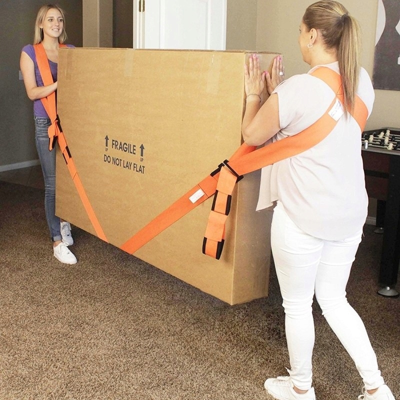 Sustiprinti baldų nešimo diržai su petnešomis, 270 cm, 2 žmonėms – produkto nuotrauka 14