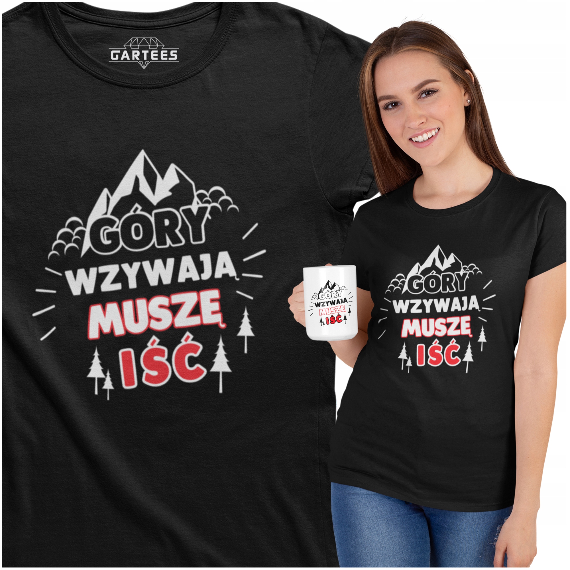

Koszulka Damska Prezent Urodziny Góry Wzywają