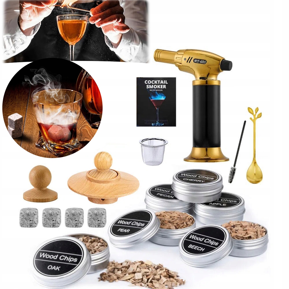 Sada na uzení Whisky Smoker Gadget Dárek pro muže na Valentýna