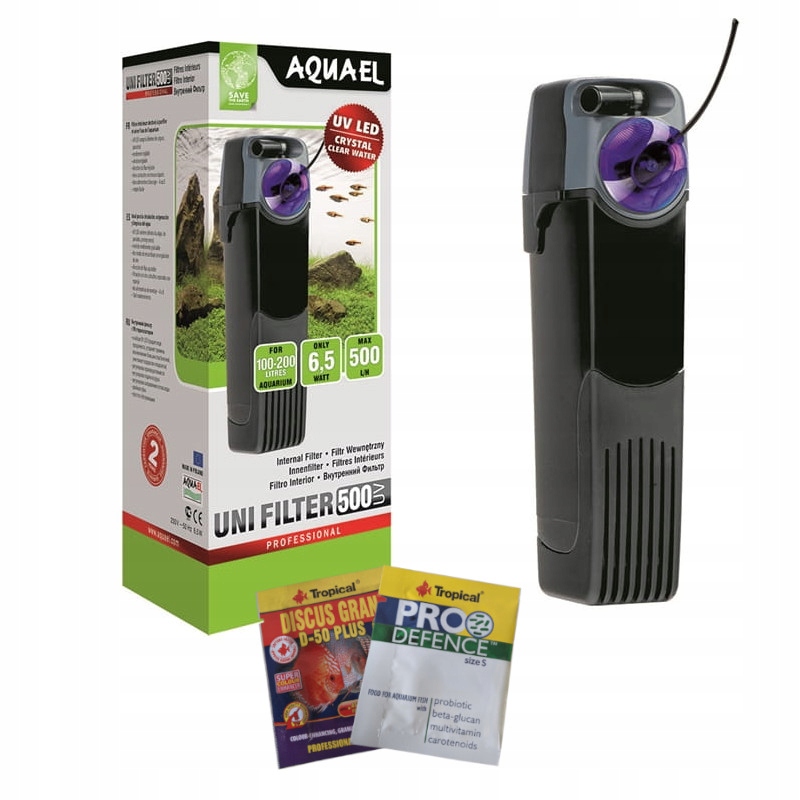 

Aquael Unifilter 500 Uv Filtr Akwarium Do 200L+GRA