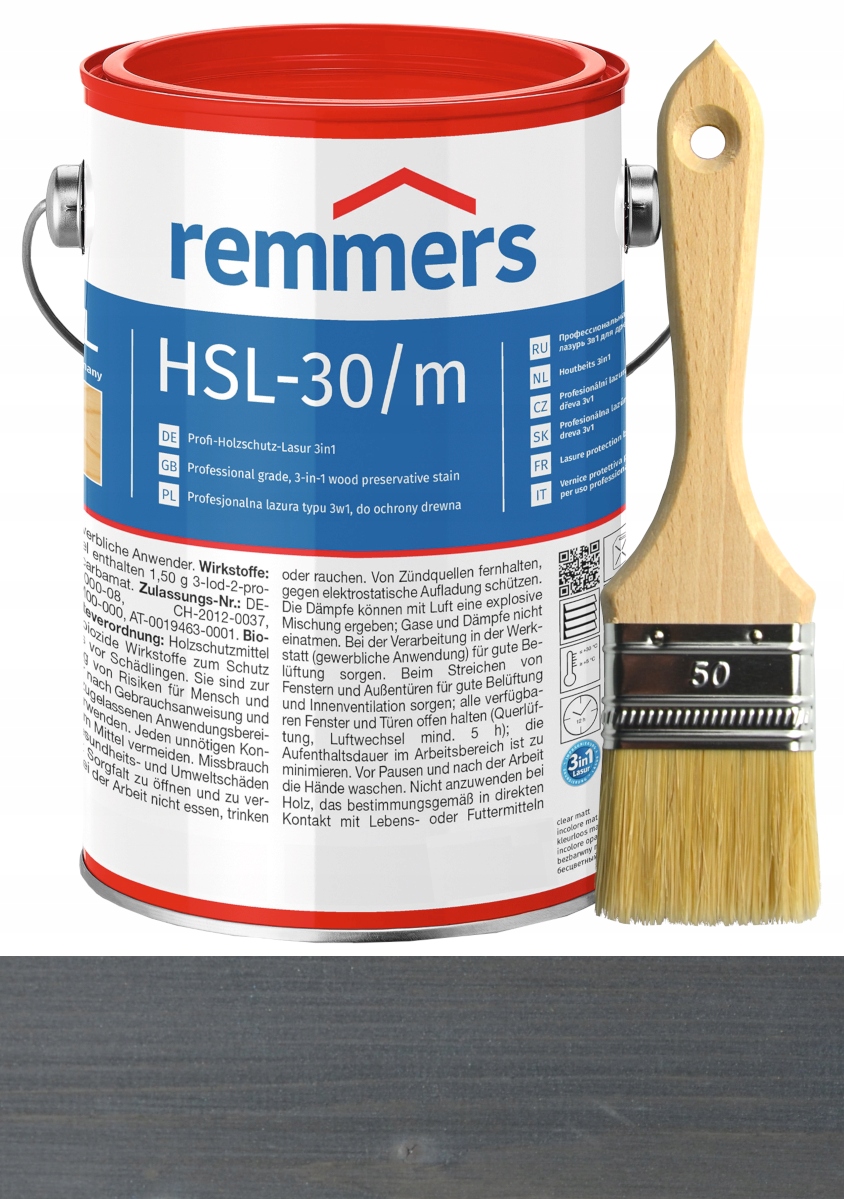 Remmers HSL-31 lazura na dřevo Hk-Lasur 20L grafitová