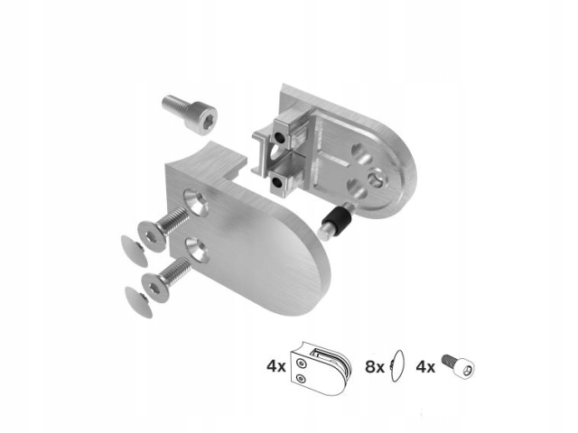 4KS Držák Skla Model 22 Přípojek FI42 T:8-10,76