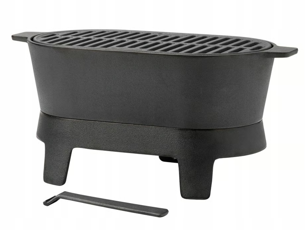 Ikea Soluppgang Grill Żeliwo 21x43 cm