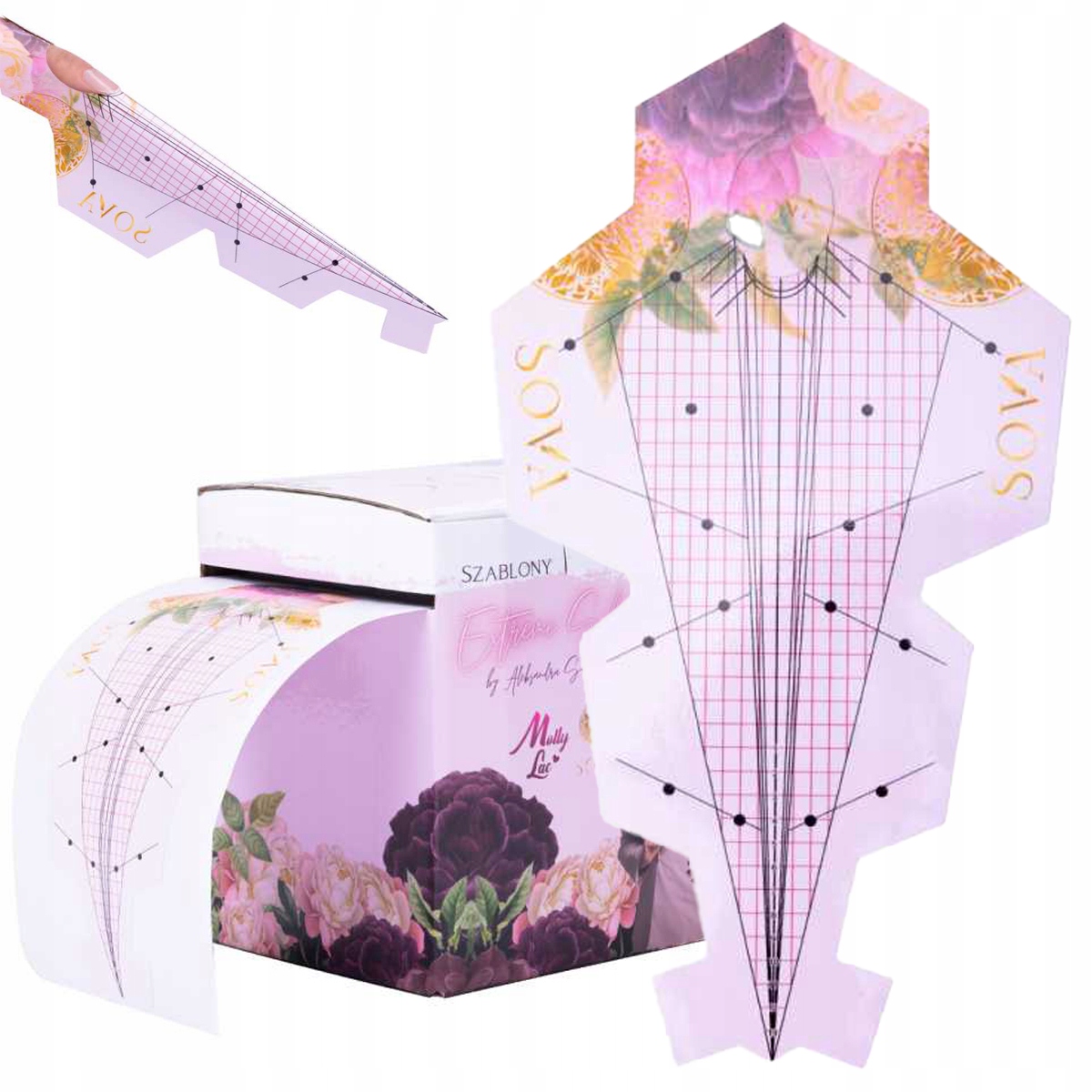 Šablony pro prodloužení nehtů Molly Lac 200 ks