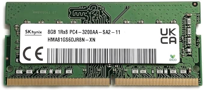 Crucial 8GB Single DDR4 3200 MT/S (PC4-25600) CL22 SR X8 Unbuffered SODIMM  260-Pin Memory - CT8G4SFS832A at