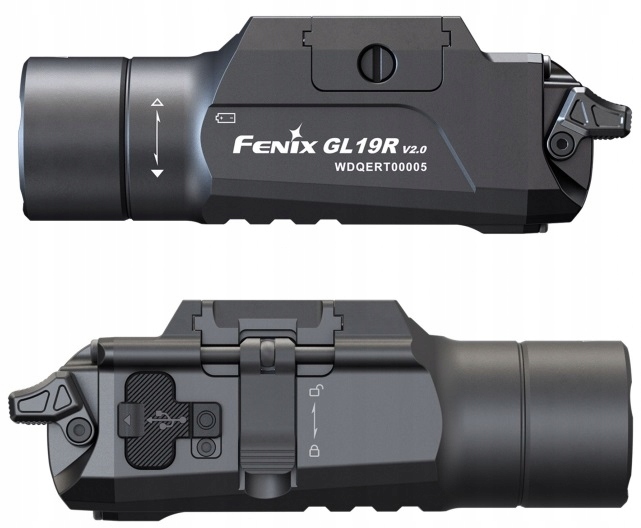 Latarka pistolet broń Fenix GL19R V2.0 1200lm 420m Usb-c Glock Inne broni