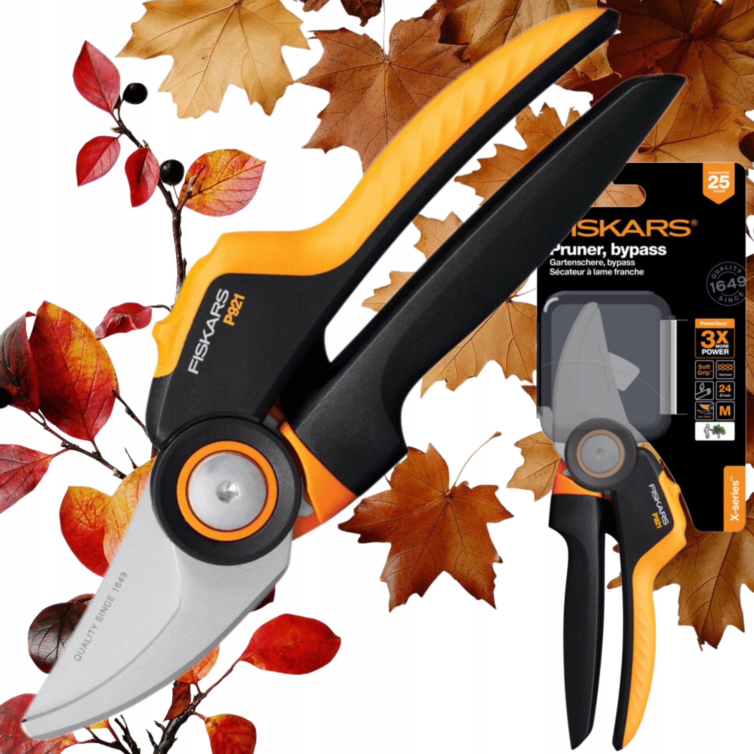 Zahradní nůžky Na Větve 26 MM Silný Ergonomický Ostrý Powergear X Fiskars PX92