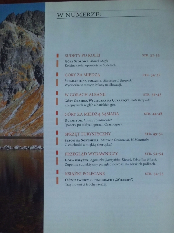 GAZETA GÓRSKA Durmitor Góry Stołowe Albania Gruzja ISSN 12317101