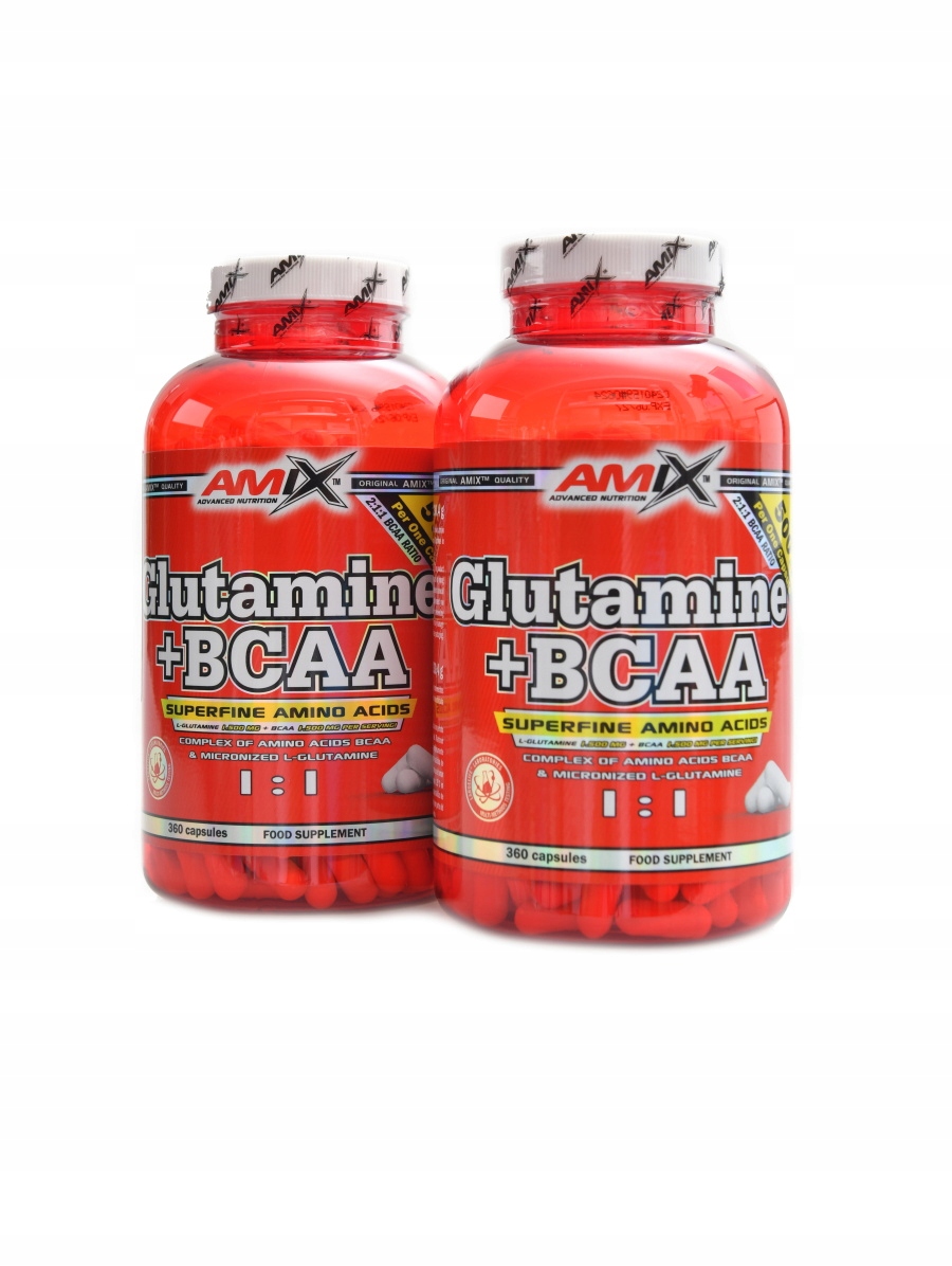 Amix L-Glutamine 800mg 2 x 360 kapslí Duopack